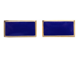 RKM (Militsiya) Collar Tabs Rank Insignia rectangle badges brass blue enameled, USSR WW2
