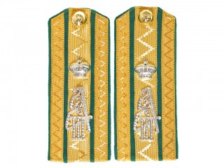 Russian Imperial Army shoulder boards, 2nd Life-Hussar Pavlograd Regiment, Polkovnik / Colonel Russia