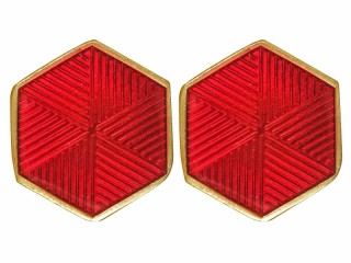Collar Tabs rank insignia hexagon emblem m1930-1943 People`s Commissariat for Railways USSR