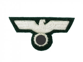 Орел на головной убор рядового состава, (темно-зеленая подложка), Вермахт. Германия, копия