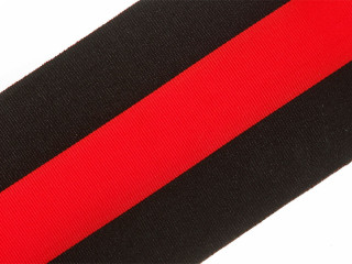 Broad ribbon of the Order of St. Vladimir 1st Class 10 cm wide, silk red with black order