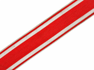 Ribbon of the Order of St. Stanislaus 3rd Class Cross, moire red order