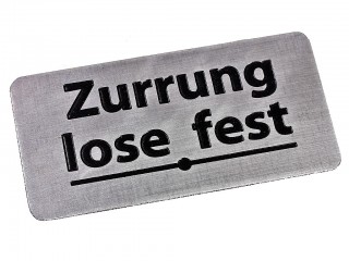 Табличка Zurrug Lose Fest для фиксации башни на танки Т-3, Т-4. Германия, копия.
