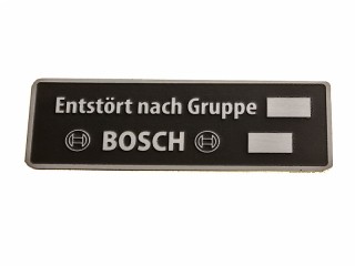 Табличка Entstort nach gruppe - bosch, для всей немецкой техники. Германия, Копия