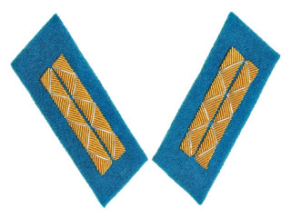Parade Collar Insignia, Senior Officers, Air Forces, Combat Personnel, 1943 Type, RKKA, USSR, Replica 