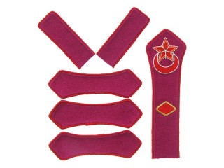 Azerbaijan Red Army infantry brigade commander patches set type 1923, USSR WW2, replica