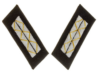 Parade Collar Insignia, Senior Officers, Armored Forces, Non-Combat Personnel, 1943 Type, RKKA, USSR, Replica 