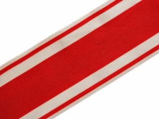 Neck ribbon of the Order of St. Stanislaus 2nd Class Cross, silk red order