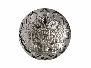 Button State Seal (Eagle), White, 16mm, Russia, Replica