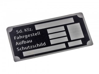 Табличка на все автомобили специального назначения Sd.Kfz, Германия, Копия.