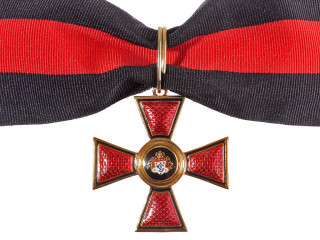 Cross of Order of Saint Vladimir 3rd Class without swords, Russian Imperial Order WWI