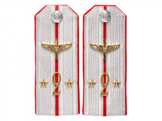 Podporuchik officers dress shoulder boards type 1914, Imperial Russian Air Service, Russia RIA WWI