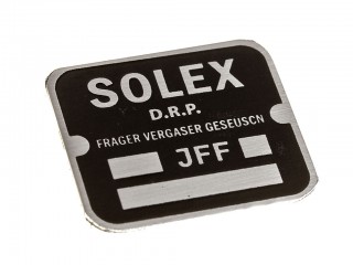 Табличка SOLEX для моторов Майбах, Германия, Копия