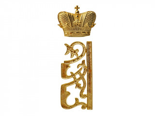 Alexei Nikolaevich Tsarevich of Russia gold Monogram Cypher on Euplets Imperial Russia WWI