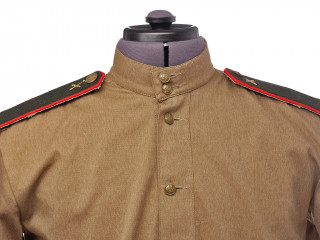 Red Army summer field gymnastyorka shirt and galife pants EM soldiers m1943 uniform set (artillery), RKKA USSR WW2, copy