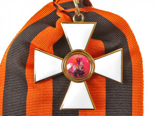 1st Class Order of Saint George Cross for Officers mid.-19 c. Russian Imperial