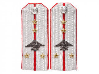 Staff-Captain officers dress shoulder boards type 1914, Imperial Russian Air Service, Russia RIA WWI