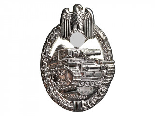Tank Combat Badge (Panzerkampfwagenabzeiche) In Silver, Germany, Replica