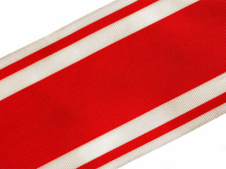 Broad ribbon of the Order of St. Stanislaus 1st Class Cross 10 cm wide, silk red order