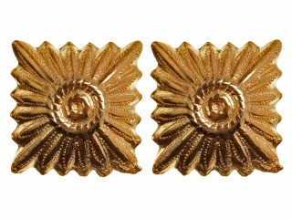 Paar Rangsterne für Schulterklappe gold Auflagen 16mm Generale der Wehrmacht Luftwaffe Waffen-SS 2WK Neu