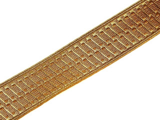 Collar Braid (Galloon), Wide Type, Gold, Russia, Replica