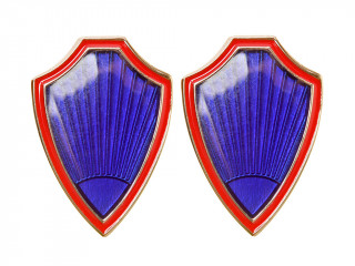 USSR RKM Militsiya Collar Tabs Rank Enameled Emblem M1928 commanding staff, Criminal Department