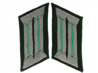 Gebirgsjäger Officer Collar Insignia, Wehrmacht, Germany, Replica