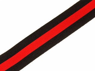 Ribbon of the Order of Saint Vladimir 4th Class Cross, silk red with black order