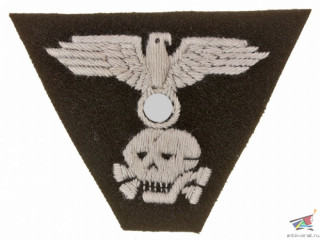 Шитая кокарда на кепи рядового Ваффен-СС. Германия, копия