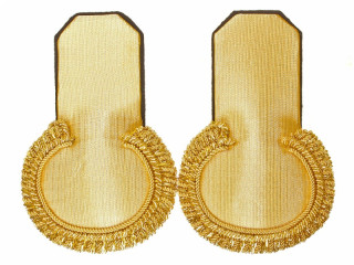 Officers Naval Eupalets Imperial Russia, Gold with black underlay.Russia. Replica