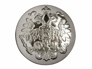 Button State seal (eagle) white,22mm