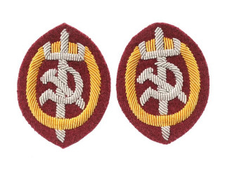 Shoulder Sleeve Insignia (GUGB NKVD Top Ranks) 1935 type "eggs" patches, USSR, Replica