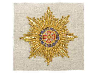 Order of the White Eagle (Russian Empire) breast sewn Star, Imperial Russia WWI