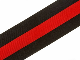 Neck ribbon of the Order of Saint Vladimir 2nd Class, silk red with black order