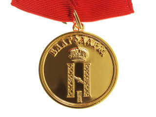 Медаль "За строительство Кремлевского Дворца" в золоте. Россия, копия