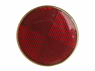 Fire Guards GUPO NKVD Collar Tabs Rank Insignia circle emblems, red enamel, USSR WW2