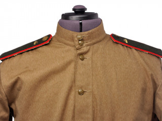 Red Army summer field gymnastyorka shirt and galife pants EM soldiers m1943 uniform set (car-armored troops), RKKA USSR WW2, copy