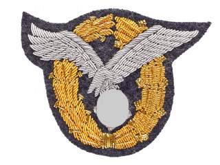 Sewn qualifications badge Pilot/Observer Badge (Flugzeugführer- und Beobachterabzeichen) Luftwaffe, Germany WW2, replica