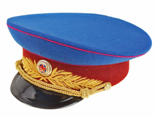 NKVD Officers Parade Peaked Cap, 1943 Type, USSR, Replica