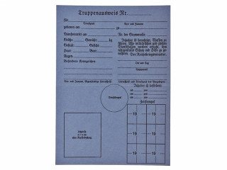 Удостоверение личности (Truppenausweis), Германия, Копия