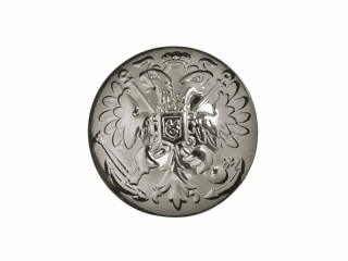 Russian Imperial Navy Button State Seal On Anchors 14 mm silver WWI