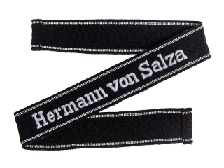 SS-Panzer-Abteilung 11 Brassard Hermann Von Salza, Waffen SS, Germany, Replica