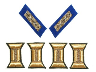 Комплект знаков различия для парадного мундира старших офицеров КА, кавалерия, СССР, копия