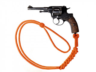 Оранжевый револьверный шнур нижних чинов рядового звания РИА (ПВВ 1873г. №348)