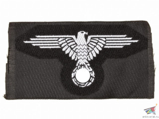 Нарукавный офицерский орел (вышивка BeVo) Ваффен-СС. Германия, копия