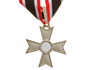 Knights Cross of the War Merit without Swords in silver (Ritterkreuz des Kriegsverdienstkreuzes), Germany WW2, replica