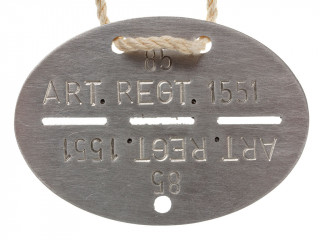 Личный опознавательный жетон (артиллерийский полк), Германия, копия