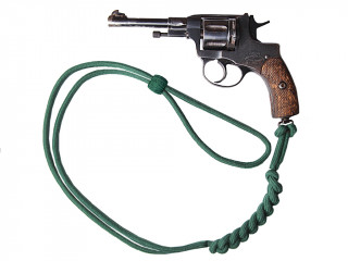 Темно-зеленый револьверный шнур нижних чинов 4-х полков пехотных дивизий. Россия, копия