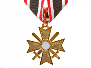 Knights Cross of the War Merit with Swords in Gold (Ritterkreuz des Kriegsverdienstkreuzes), Germany WW2, replica