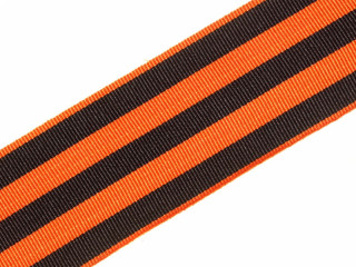 Neck ribbon of the Order of St. George 3rd Class, orange with black stripes order